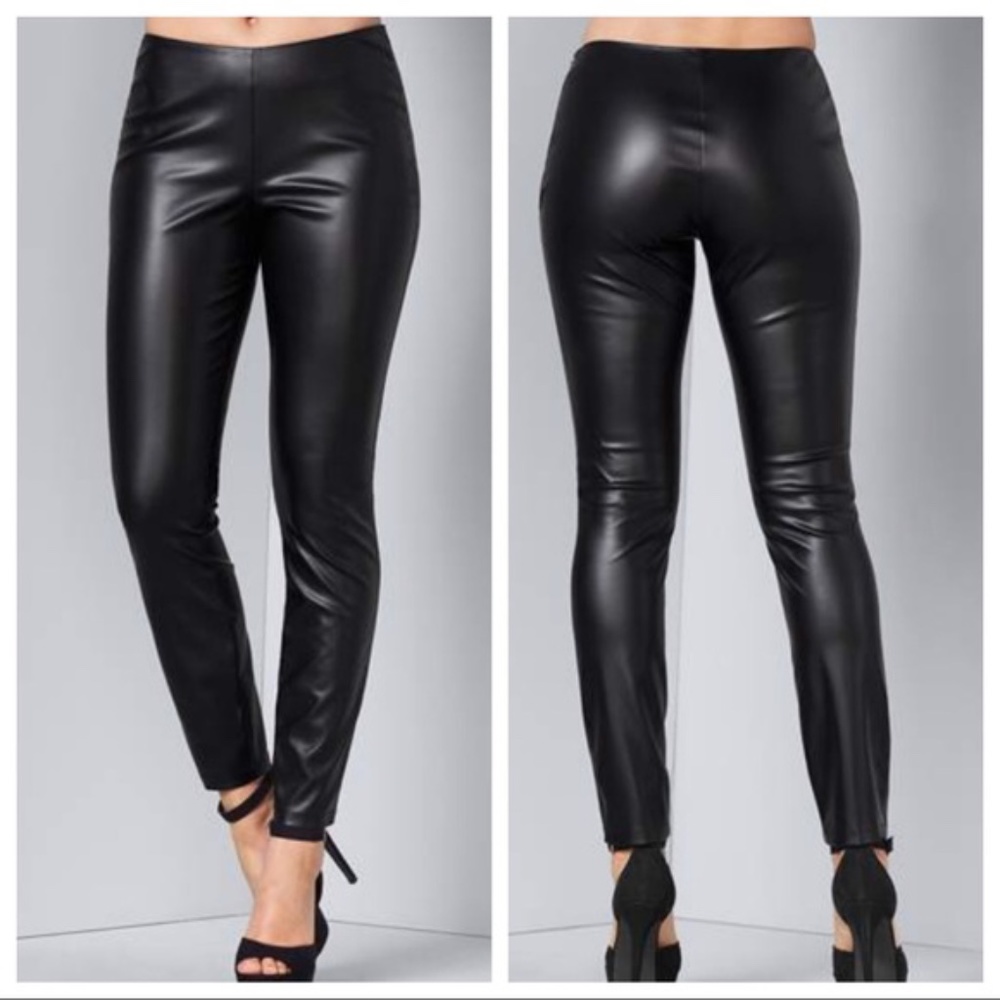 VENUS | Black Faux Leather Leggings US 14